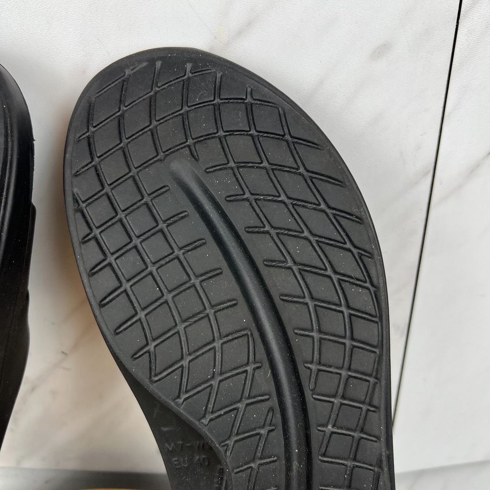 OOfos OOahh Recovery Slide Womens Size 9 Black Rubber Slip On Slides Sandals - Picture 8 of 10